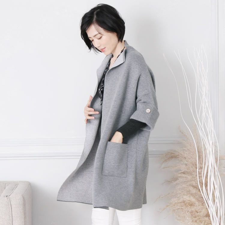 Filomo フィローモ カシミヤ 100％ ニット ロング カーディガン 七分袖