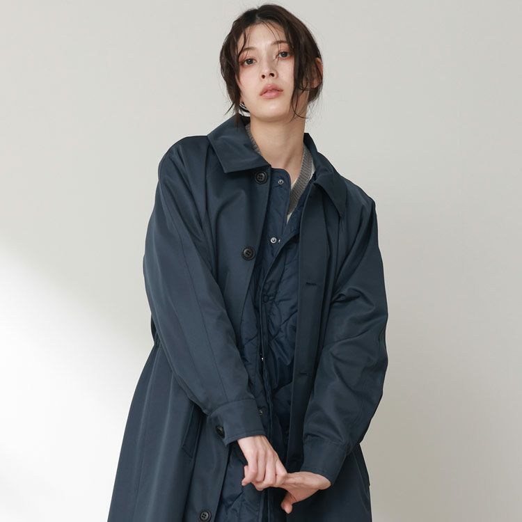 Filomo 中綿 キルティングライナー付き ロングコート ステン