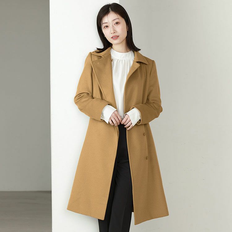 Filomo カシミヤ コート レディース カシミヤ100% テーラード 着丈 