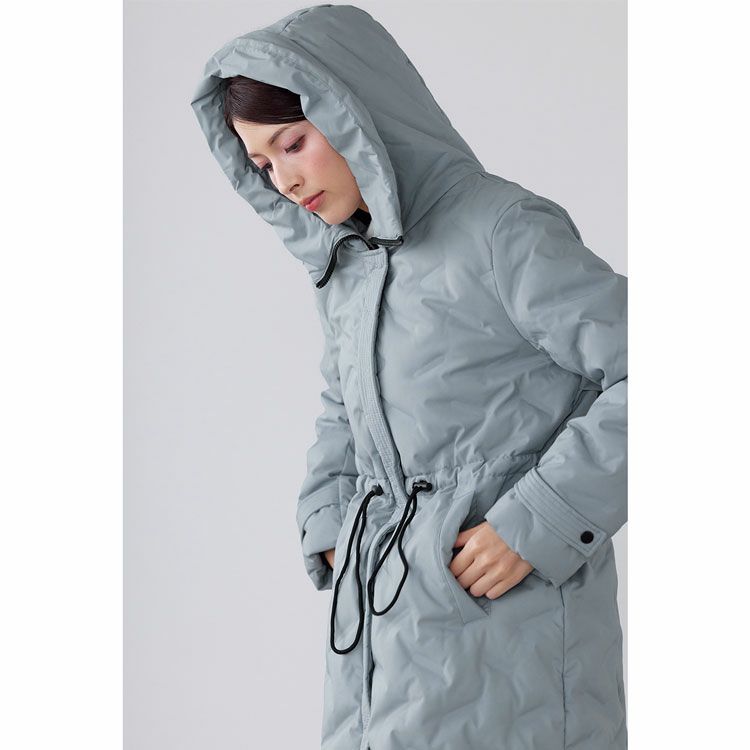 Filomoシームレスダウンコートロングテフロン加工