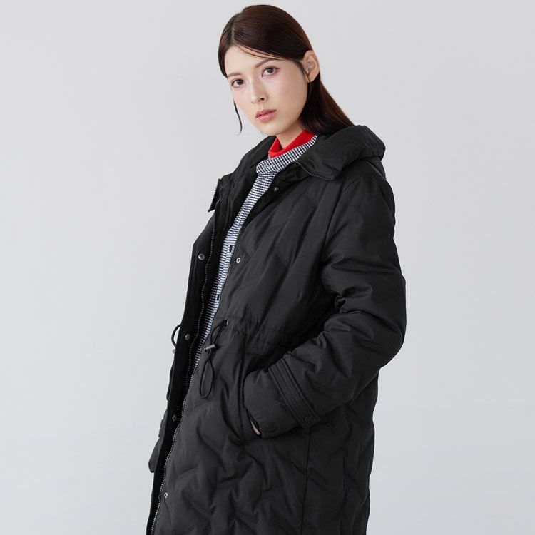 Filomoシームレスダウンコートロングテフロン加工