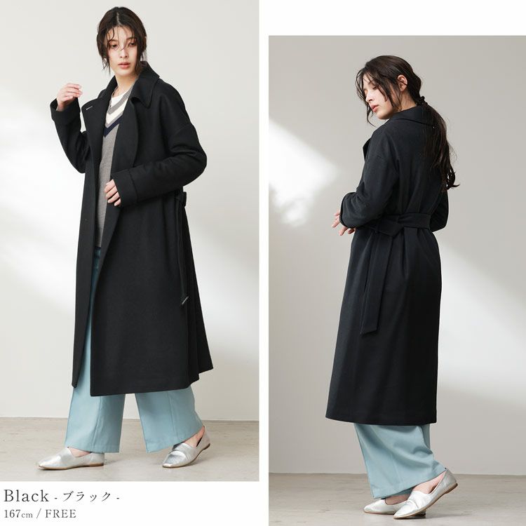 ゆったり羽織る肩の凝らない着心地オーバーシルエットコート