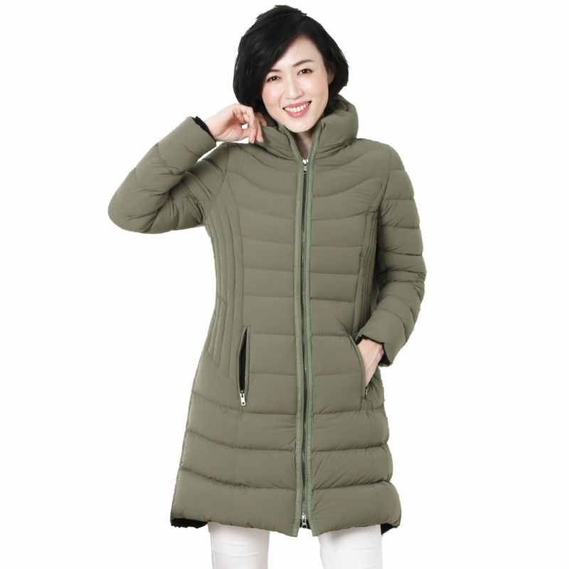 ダウンコート レディース 軽量 4WAY ストレッチ生地 ダウン90 ダウンコート レディース 軽量 4WAY ストレッチ生地 ダウン90