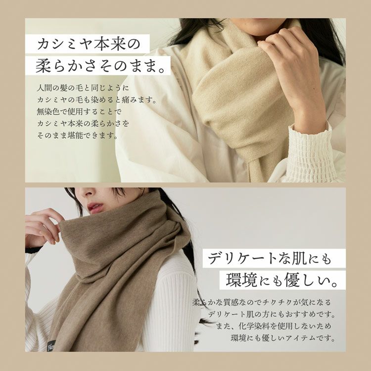 Filomoカシミヤ100％マフラーレディースボルドー