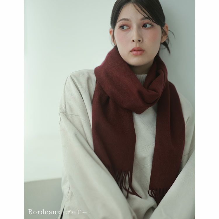 Filomoカシミヤ100％マフラーレディース証明書を取得