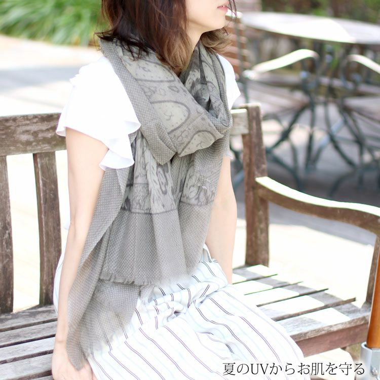 カシミヤ100%ストールガーゼ大人柔らか上質