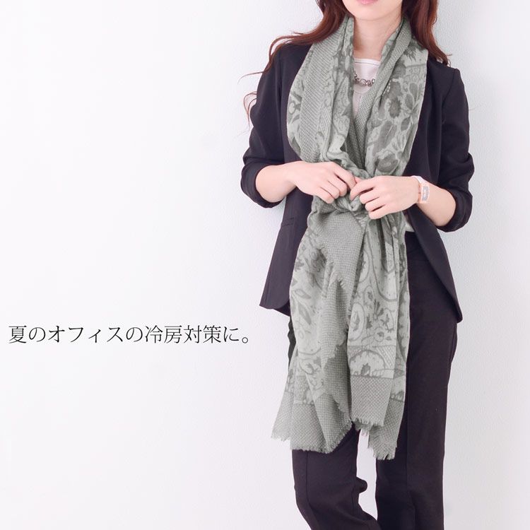 カシミヤ100%ストールガーゼ大人柔らか上質