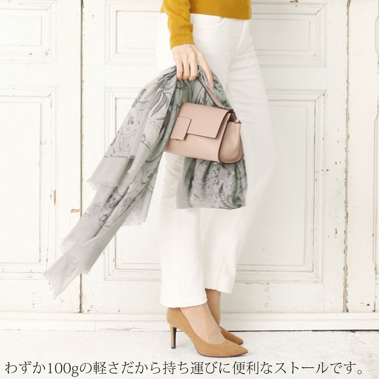 カシミヤ100%ストールガーゼ大人柔らか上質