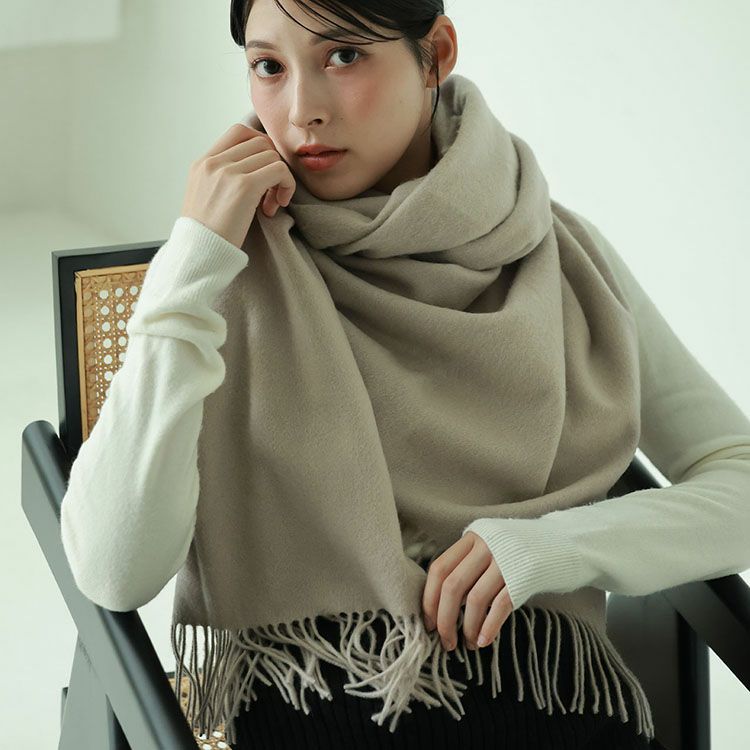 Filomo カシミヤ 100%フィローモストール Filomo]極やわカシミヤ100％マフラーストール （キャメル） -靴