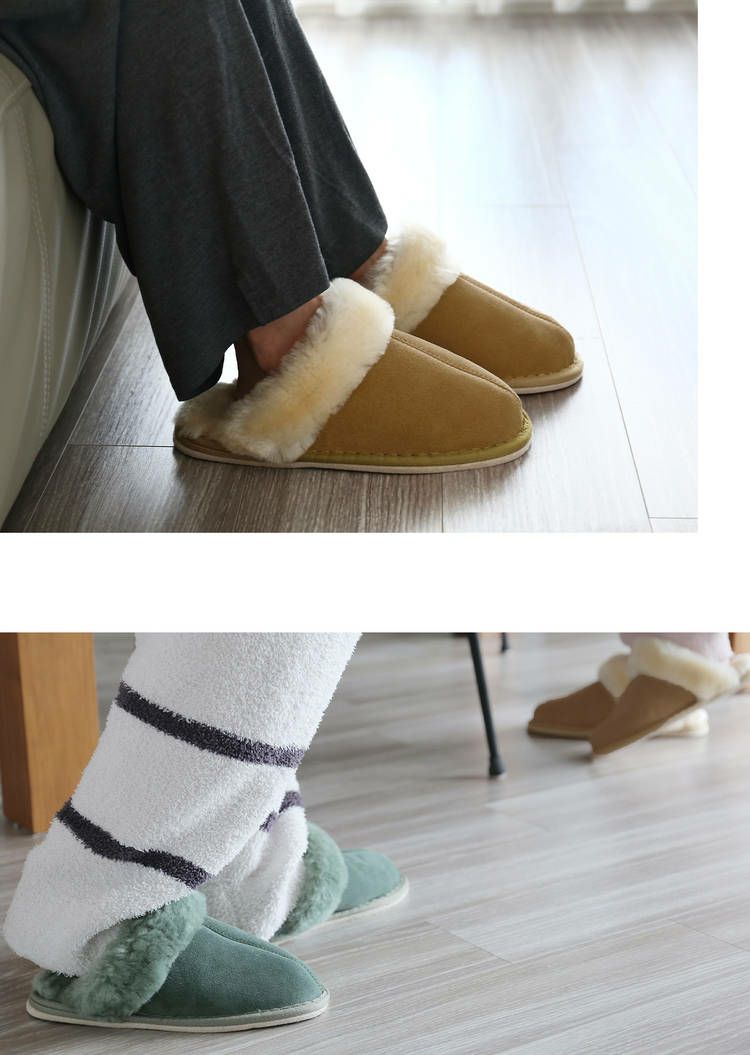 スリッパムートンルームシューズ羊毛室内来客用ふわふわもこもこブランドje'coule低反発(09000081r)