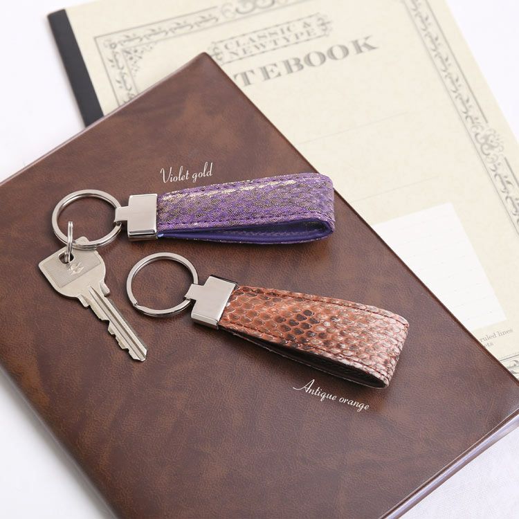 ダイヤモンドパイソン キーリング キーホルダー 日本製