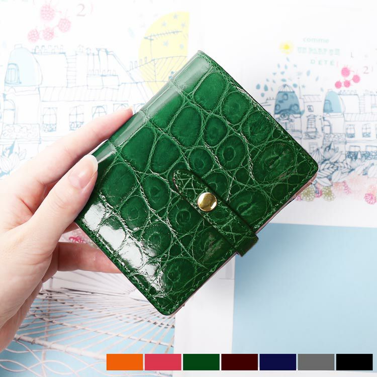 美品 CELLERINI シャイニング クロコダイル 型押し 折り財布 お札入れ シャイニングクロコダイル折財布 | TBSショッピング