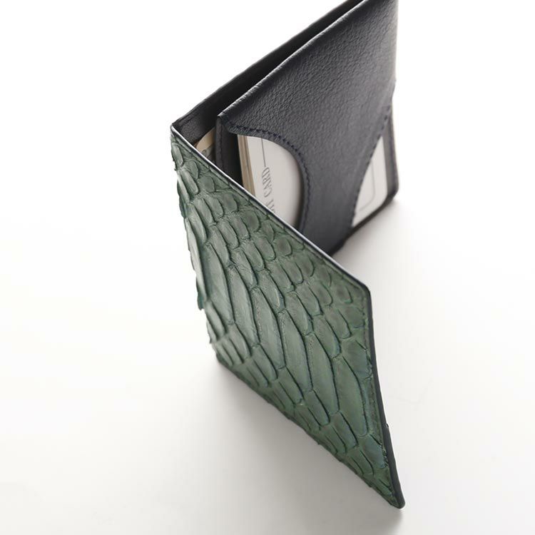 nさま専用【美しいヌメ革】　マネークリップ　本革　バイソン　ミニマル 開運祈願 ダイヤモンドパイソン マネークリップ 金運 財運 開運