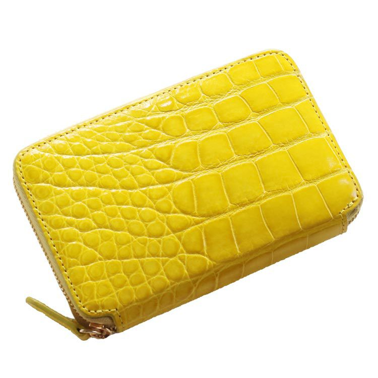 シャイニングクロコ♡ミニ財布♡イエロー♡ シャイニングクロコ♡ミニ財布♡イエロー♡