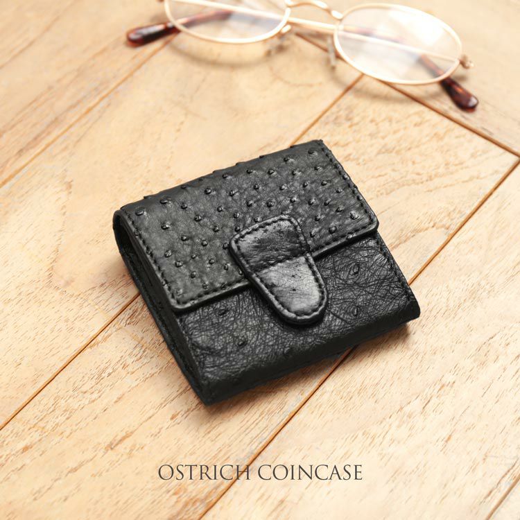 ガンゾ GANZO ケース 小銭入れ オーストリッチ エキゾチックレザー 57121_001.jpg