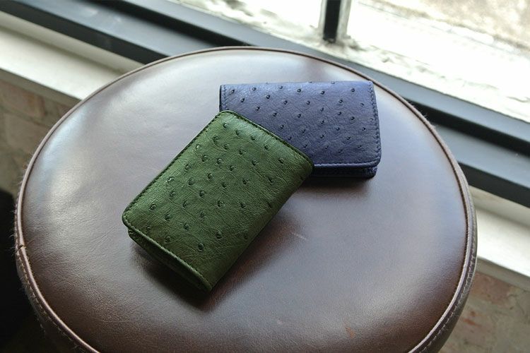 オーストリッチボックス型小銭入れ財布/レディース（No.9992）