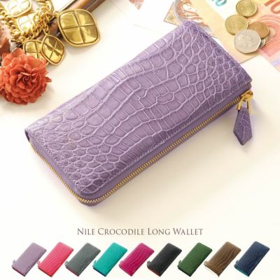 sai♡ さん専用新品ヘンローンクロコダイルシャイニングパープルＬ型長財布 sai♡ さん専用新品ヘンローンクロコダイルシャイニングパープル