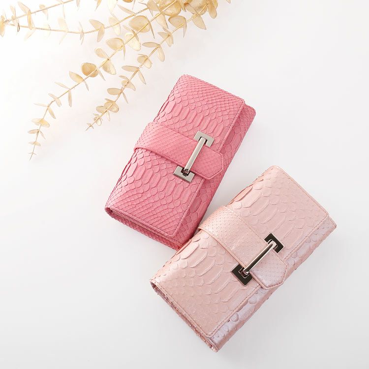 パイソン長財布ベルトデザイン/レディース(No.7191)