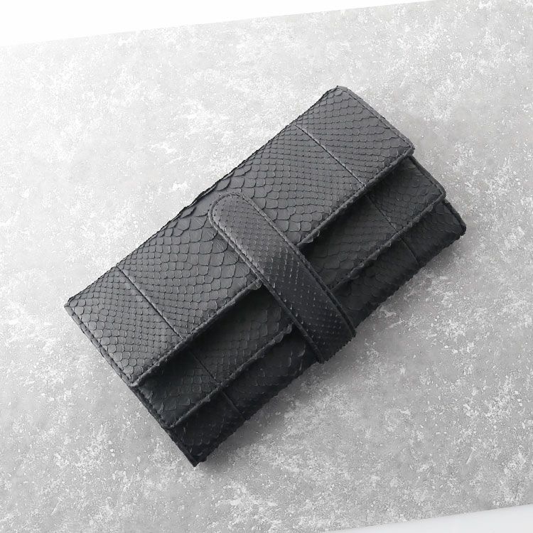 ギャルソン　パイソン財布　大容量　パイソン　財布　長財布　ナチュラル パイソン 長財布 レディース ギャルソン 財布 パールカラー 蛇革