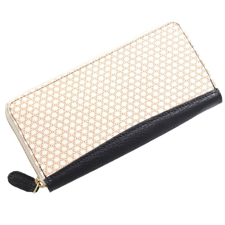 印伝 長財布 日本製 ラウンドファスナー 本革(No.06001572) 4FA