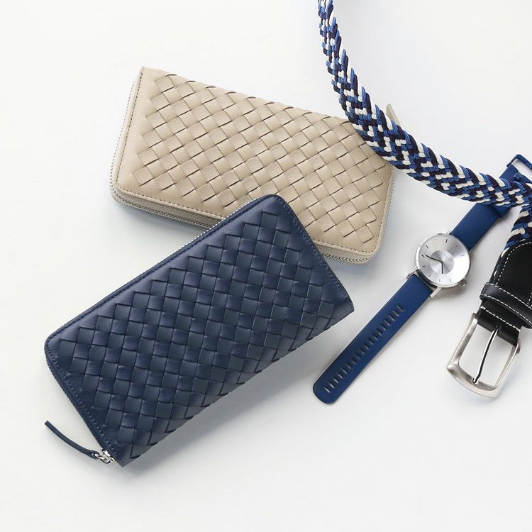 premium■ラムレザー 財布■イントレチャート■ダブルラウンドファスナー■黒 premium□ラムレザー 財布□イントレチャート□ダブルラウンド