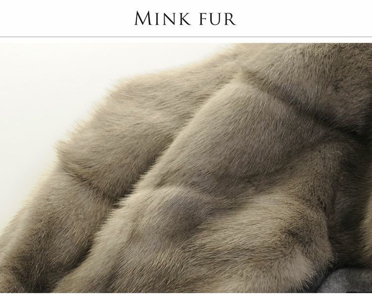 Filomo ミンク トリミング ロング コート カシミヤ ブレンド ウール