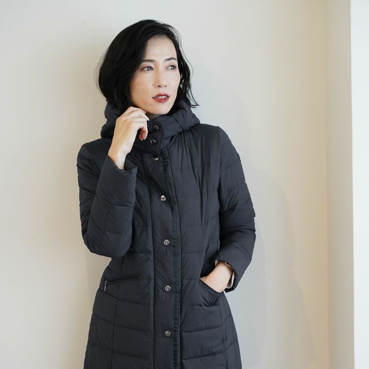 ストレッチ ダウンコート レディース ストレッチ生地 ナイロン 5F