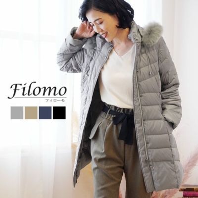 ラビットファー付ジャケット レディース ナポレオンカラー 全4色 M-L 6F