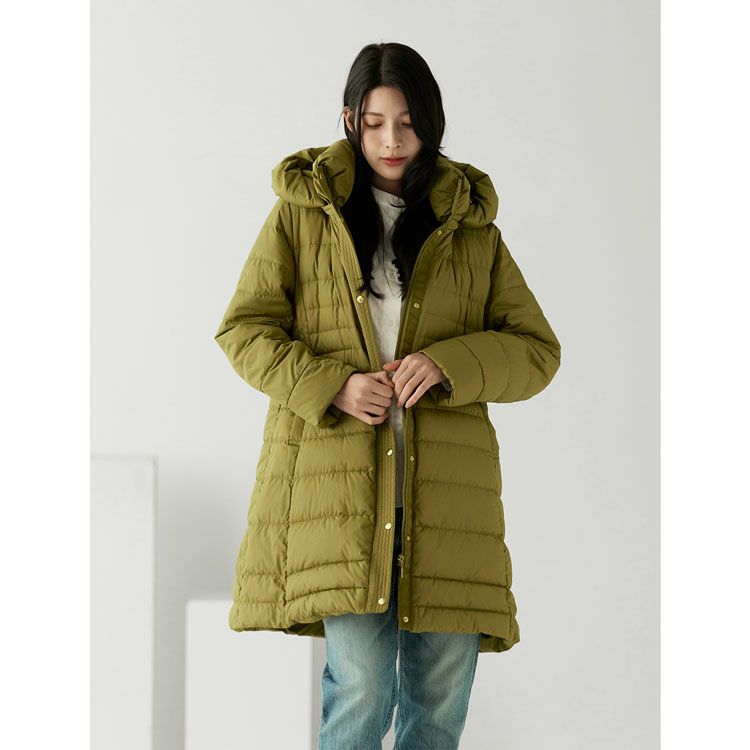 ライトダウンコートフード付きFilomo軽量