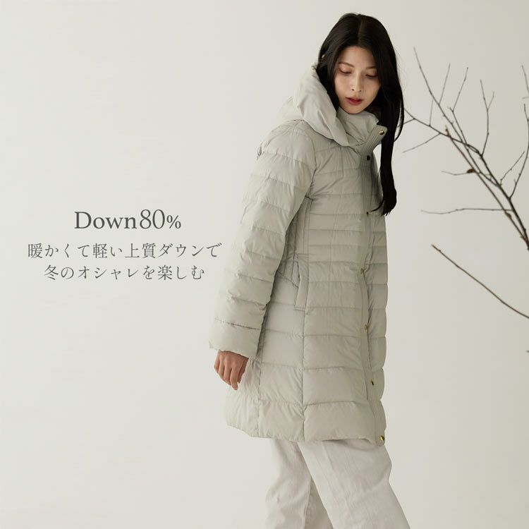 ライトダウンコートフード付きFilomo軽量