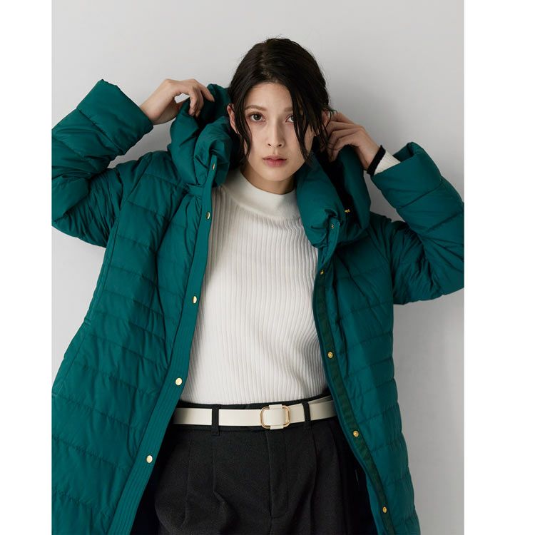 ライトダウンコートフード付きFilomo軽量