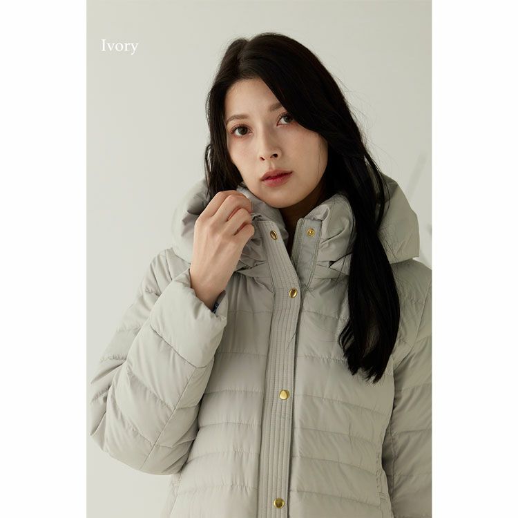 ライトダウンコートフード付きFilomo軽量