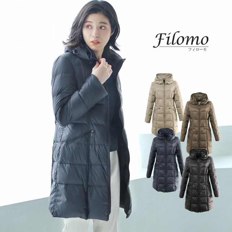 Filomo ライト ダウンコート レディース 冬 軽い 6F (08000136r)