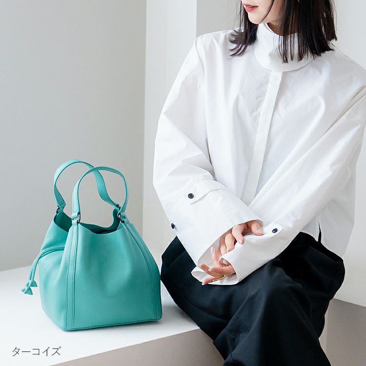 HALEINEハンドバッグドロストレディース本革レザー