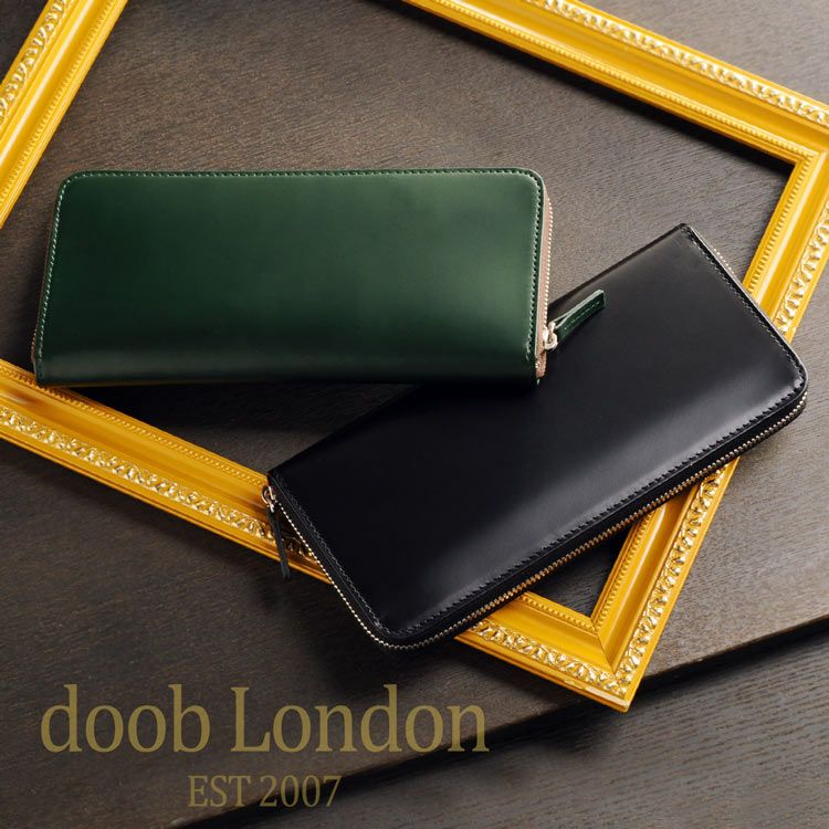 doob London ドゥーブロンドン コードバン ラウンドファスナー 長財布