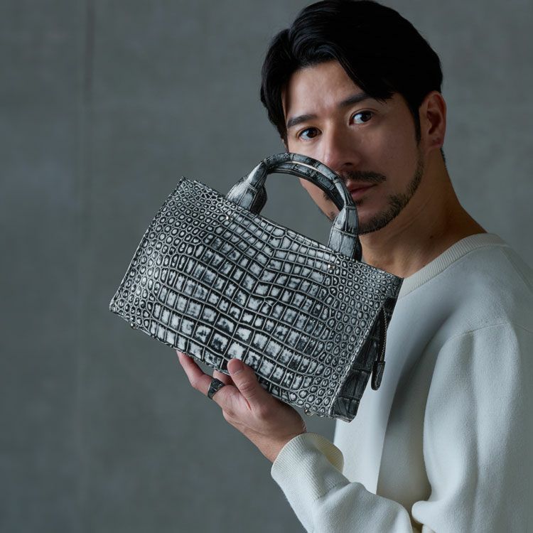 クロコダイルレディースショルダーバッグ