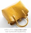 スモールクロコダイルシャイニング加工ハンドバッグ2wayポロサスレディース保証書付き
