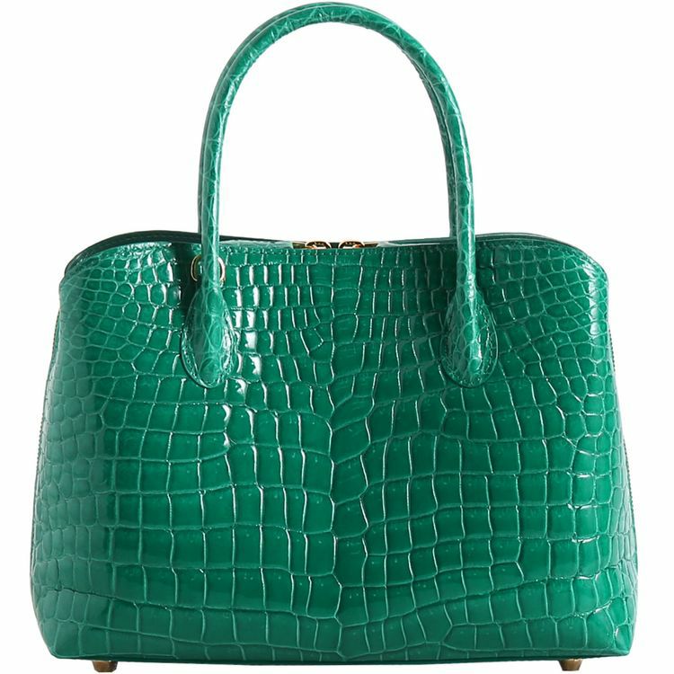極艶 ポロサス クロコダイル バッグ グレージング （ シャイニング ） 極艶 ポロサス クロコダイル バッグ グレージング