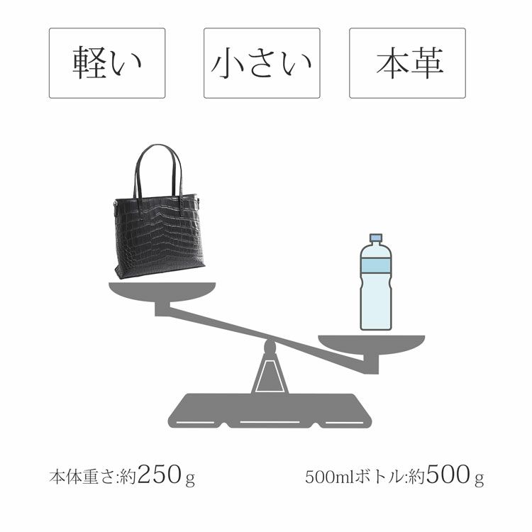 本革クロコダイルミニトートバッグ軽量軽い小さいミニ