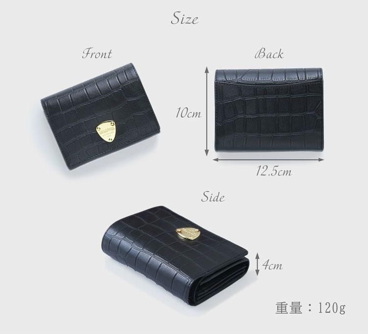 財布レディース二つ折りGOLDPFEILサイズ