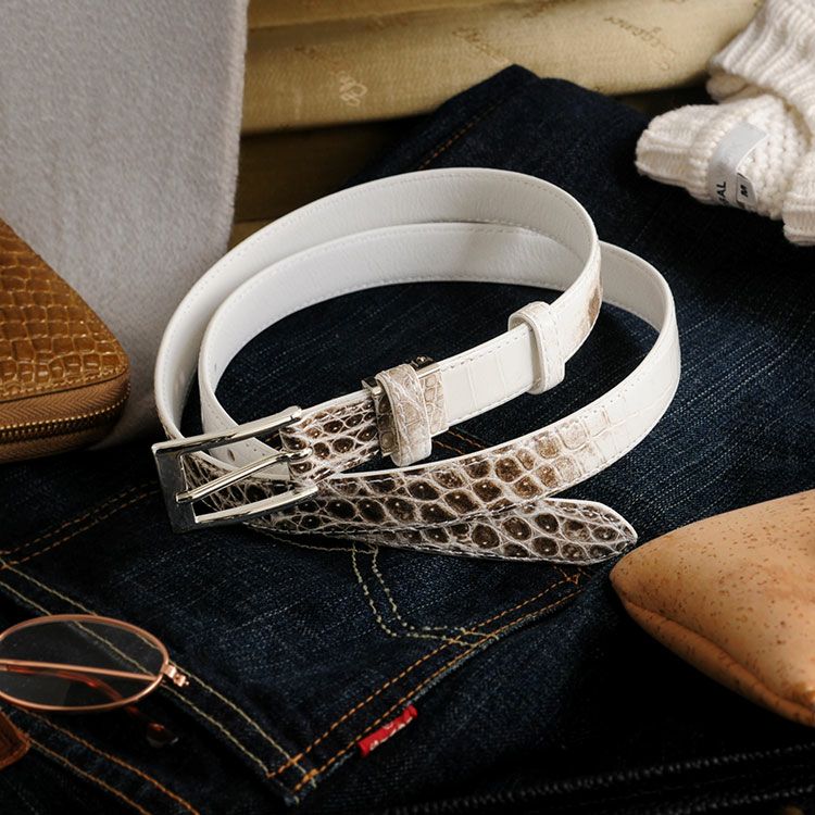 ヒマラヤクロコ　ベルト 楽天市場】sankyo shokai ヒマラヤクロコダイル ベルト ピン