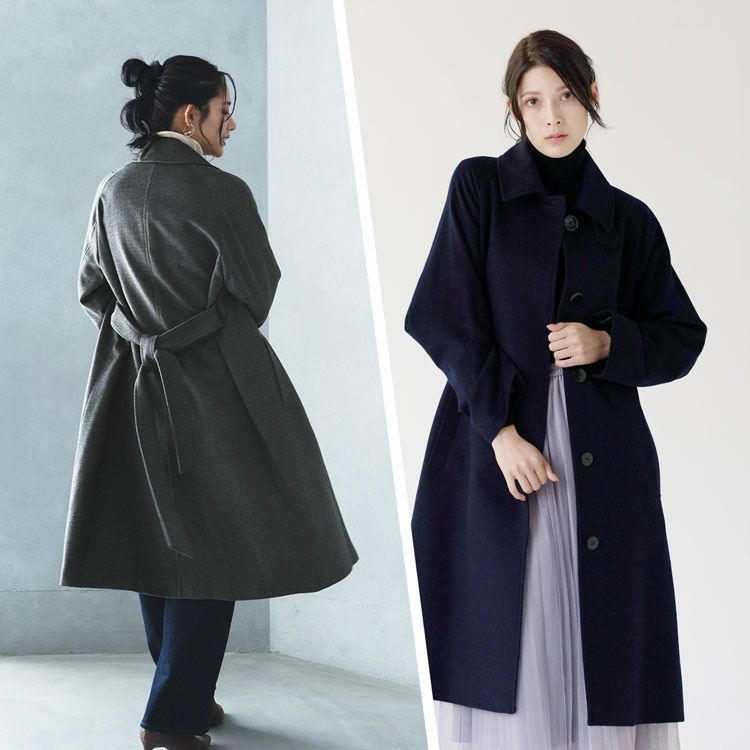 Filomoカシミヤブレンドウールステンカラーコート