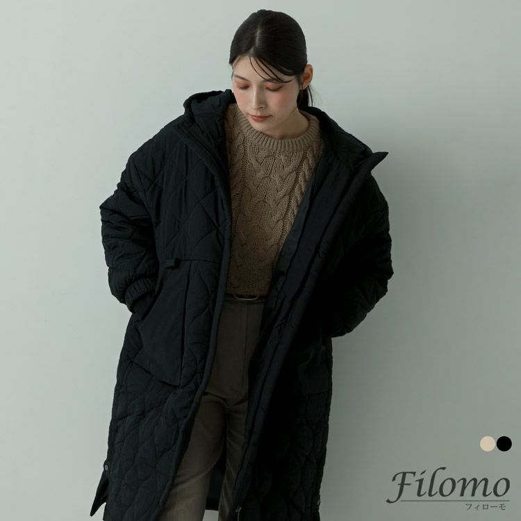 キルティング 中綿コート レディース フード付き Filomo 5F (08000298) 
