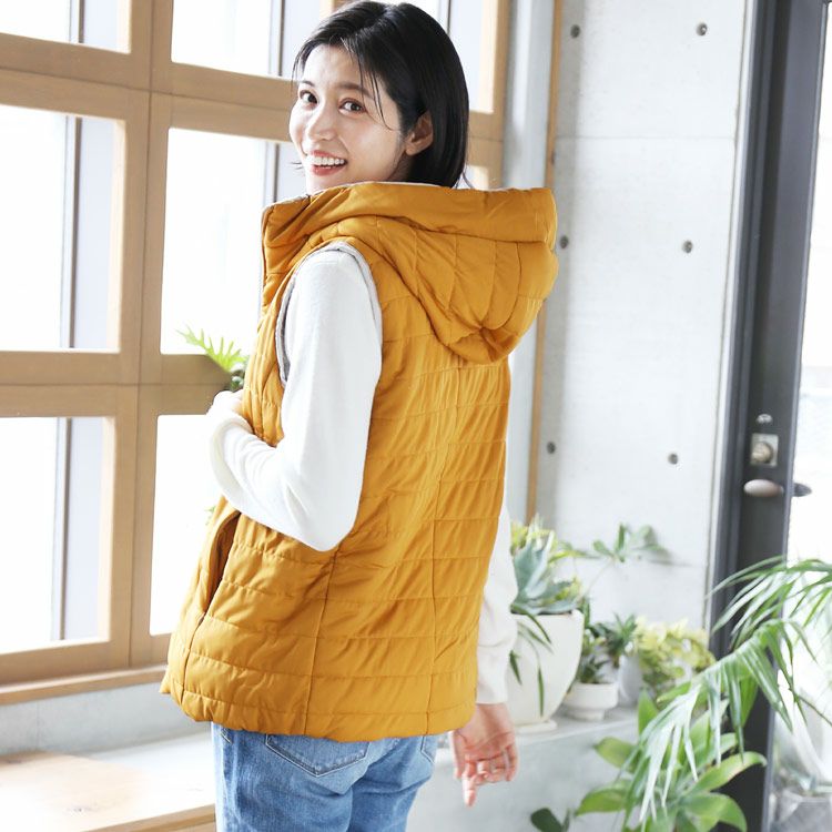 リバーシブル ダウンベスト ベスト レディース 女性 フェイク