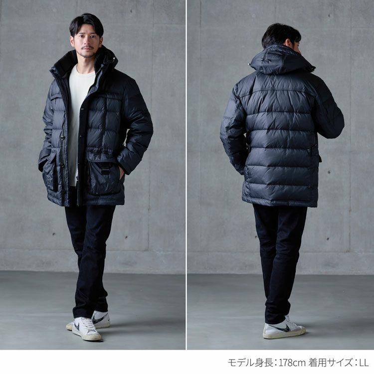 ダウンジャケットメンズ防風撥水保温高密度タフタブランドアレンヌHALEINE