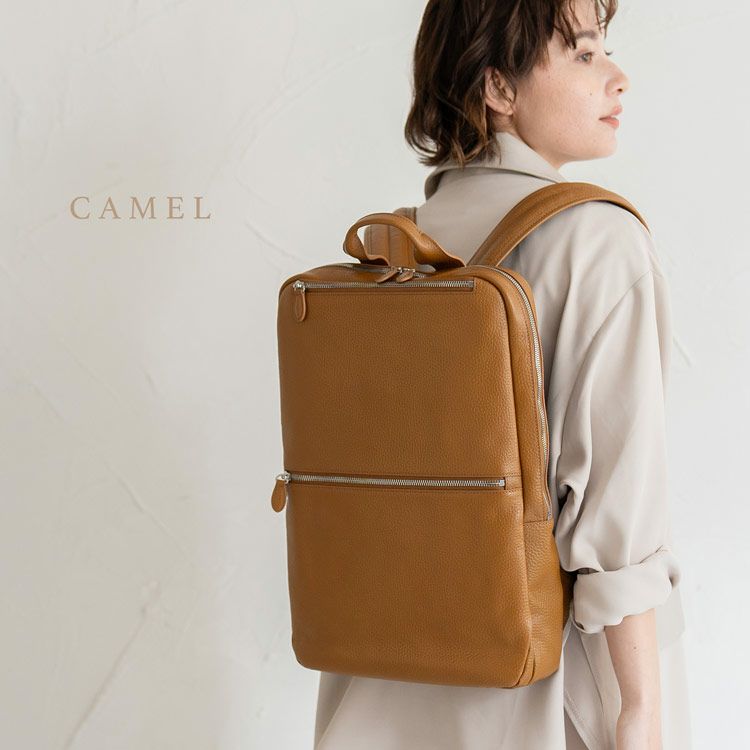 リュックレディース通勤本革牛革薄型mienoミエノspiraスピラブランドノートパソコンA4収納