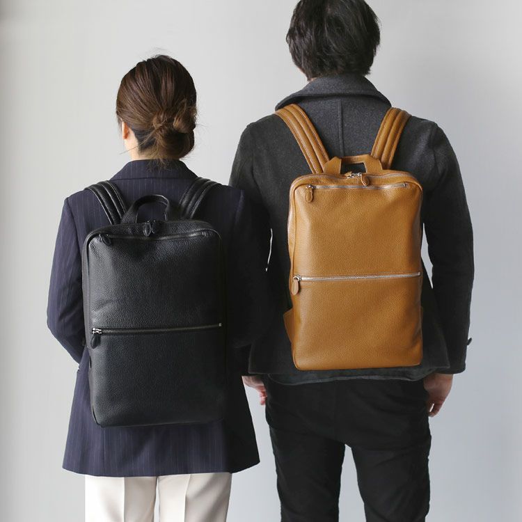 リュックレディース通勤本革牛革薄型mienoミエノspiraスピラブランドノートパソコンA4収納