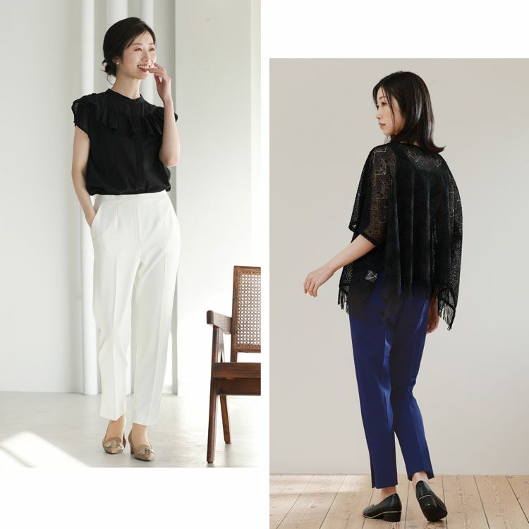 レディースボトムススラックスブラック