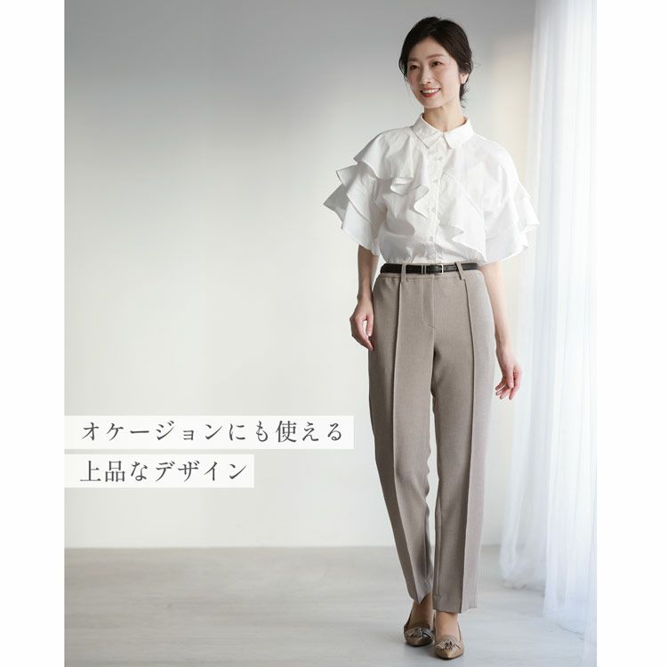 レディースボトムススラックスブラック