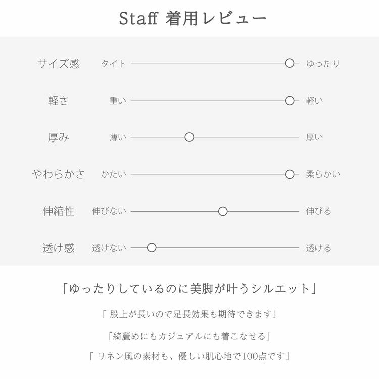 着心地着用レビュースタッフコメント